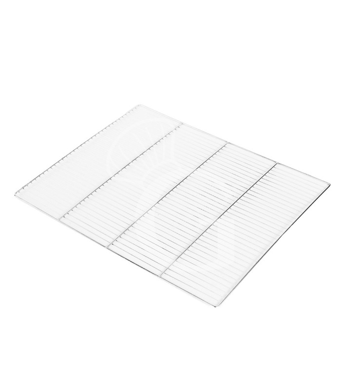 Rejilla de acero inoxidable GN 2/1 650 x 530 mm para hornos profesionales
