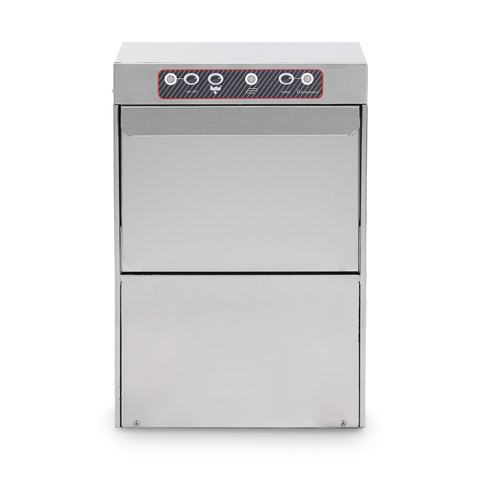 Lavavasos electromecánico con cesta de 350 x 350 mm, altura de 205 mm