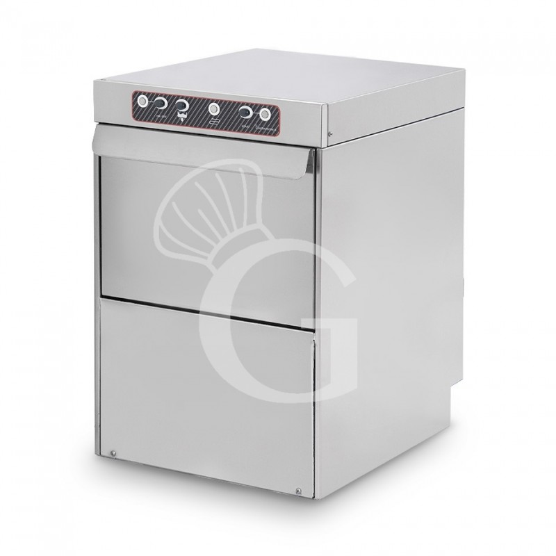 Lavavasos electromecánico con cesta de 350 x 350 mm, altura de 205 mm