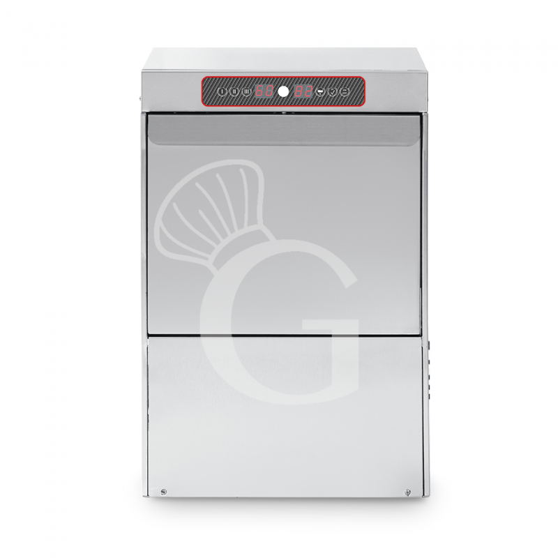 Lavavasos electrónico cesta 400x400xA270mm, dosificador detergente/abrillantador - doble pared