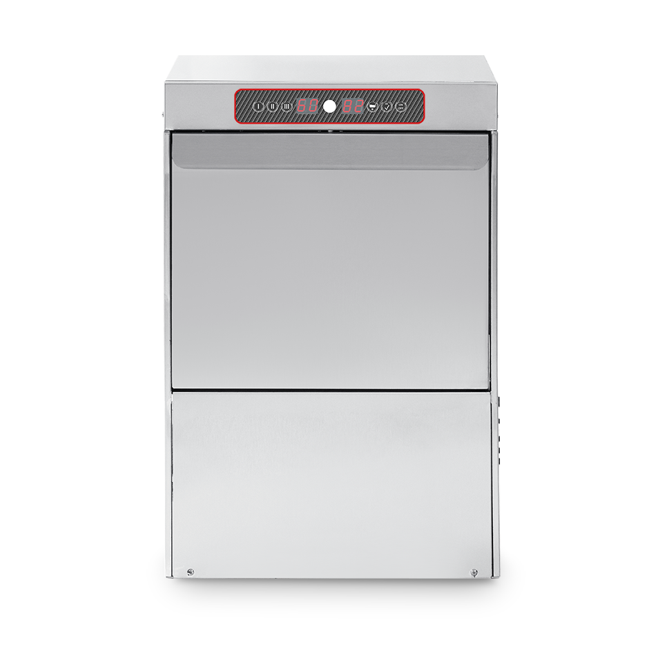 Lavavasos electrónico cesta 400x400xA270mm, dosificador detergente/abrillantador - doble pared