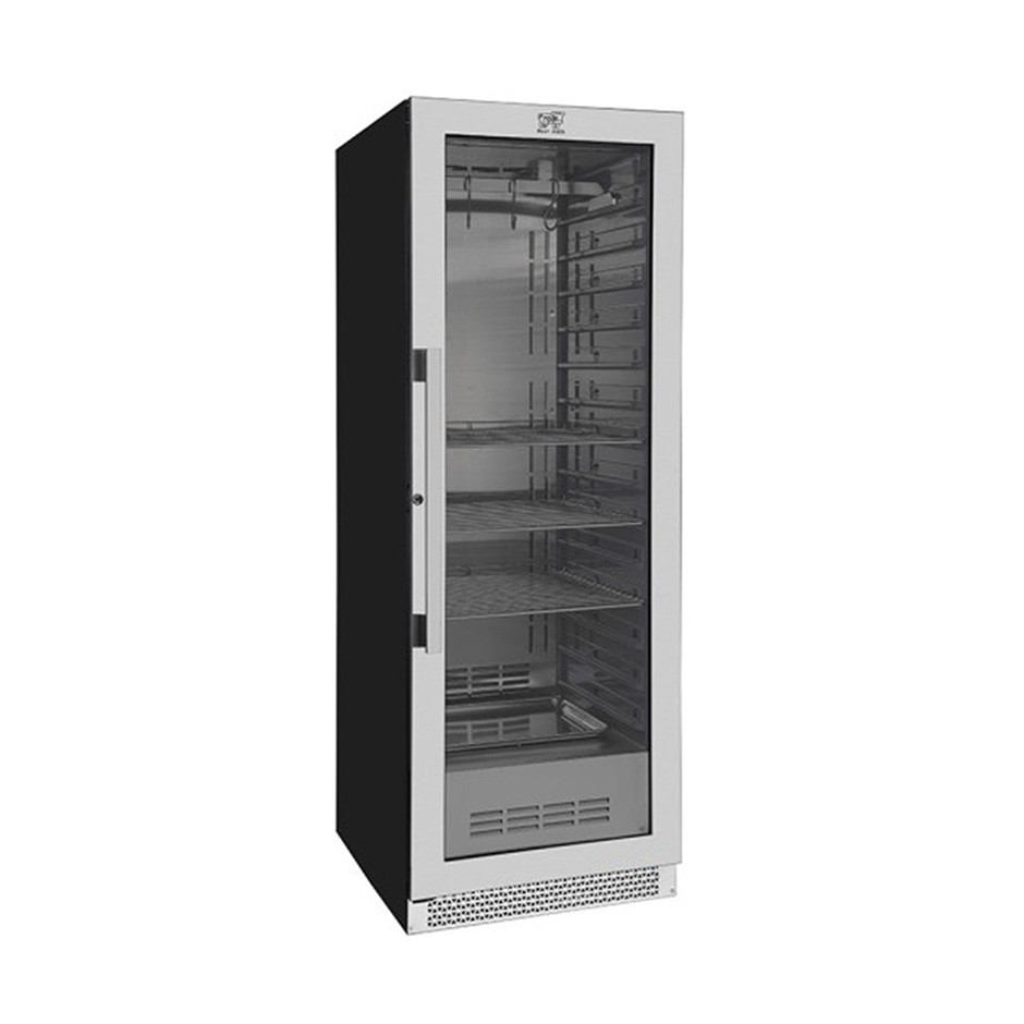 Armario refrigerado profesional para maduración de carne +1°C / +25°C con puerta de vidrio - 352 L