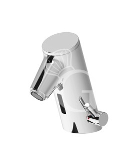 Grifo mezclador con fotocélula para lavabo, caño fijo L 95 mm