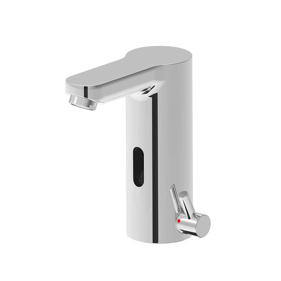 Grifo mezclador con fotocélula para lavamanos con caño fijo L 105 mm