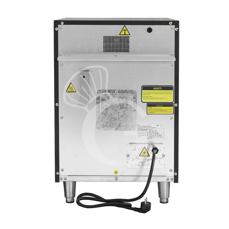 Horno rápido combinado de convección y microondas, con puerta abatible, pantalla táctil y alimentación monofásica
