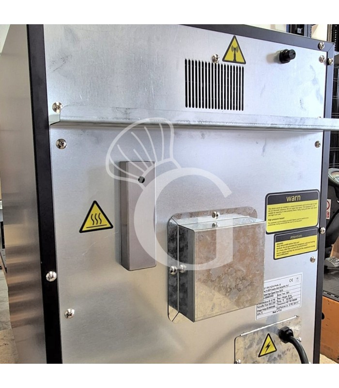 Horno rápido combinado de convección y microondas, con puerta abatible, pantalla táctil y alimentación monofásica