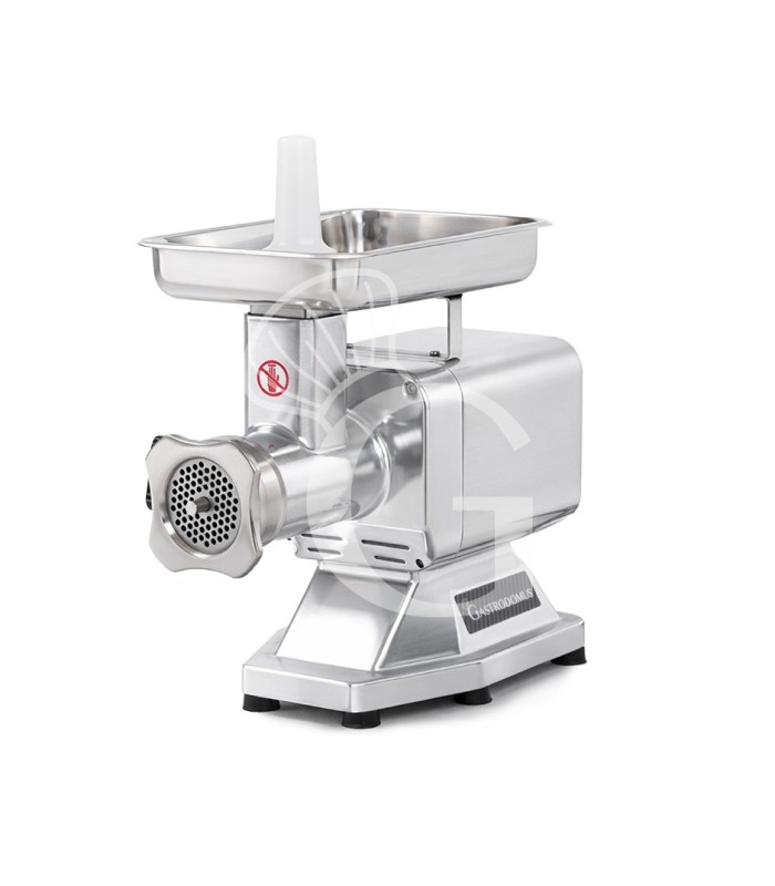 Picadora de carne monofásica con unidad de picado de acero de 300 kg/h - L 220 mm x P 500 mm x H 400 mm