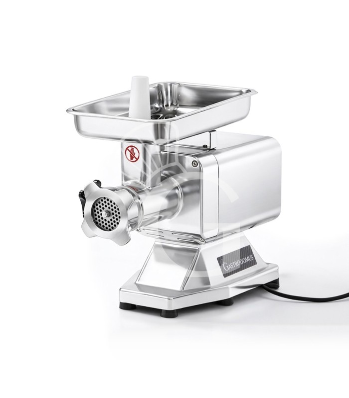Picadora de carne monofásica con unidad de picado de acero de 120 kg/h L 220 x P 500 x H 400 mm
