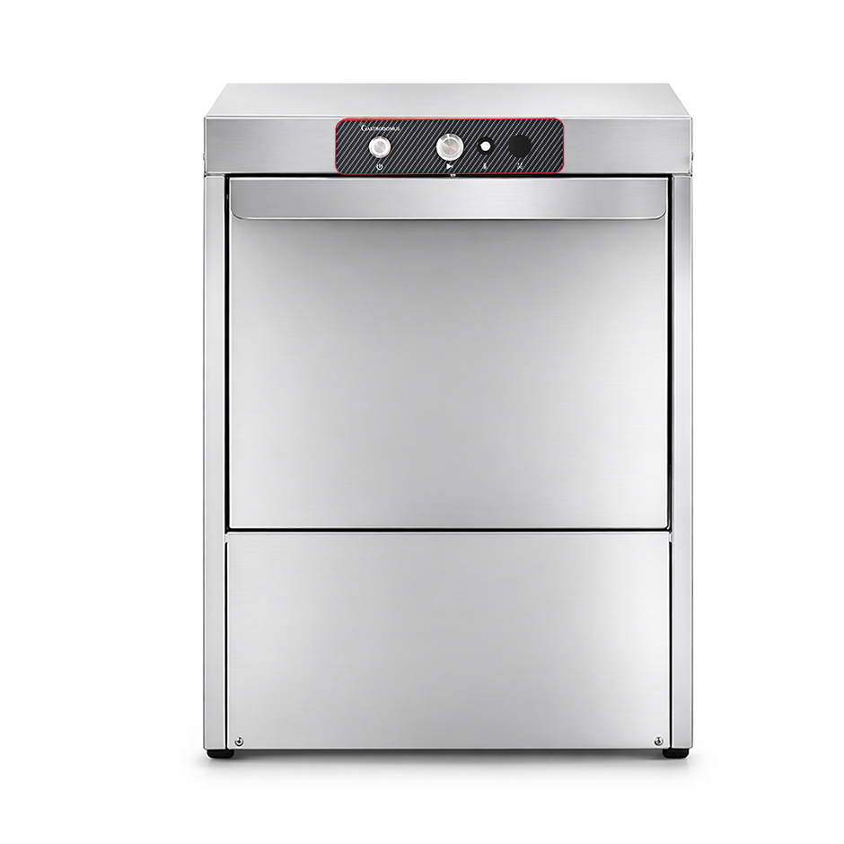 Lavavajillas profesional 50x50 H350 electromecánico de doble pared, con dosificadores de abrillantador/detergente