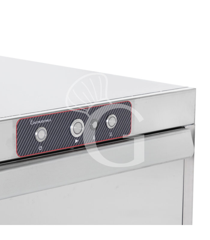 Lavavajillas profesional 50x50 H350 electromecánico trifásico de doble pared, con dosificadores y bomba de desagüe