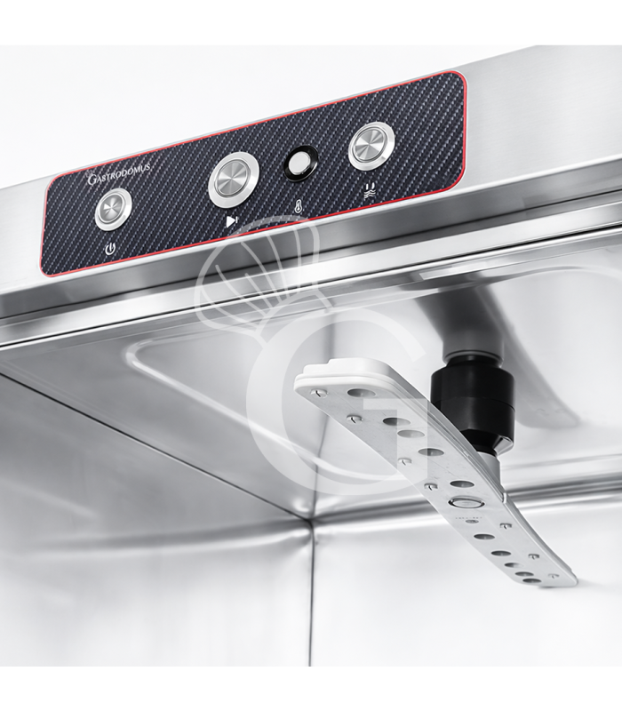 Lavavajillas profesional 50x50 H350 electromecánico trifásico de doble pared, con dosificadores y bomba de desagüe