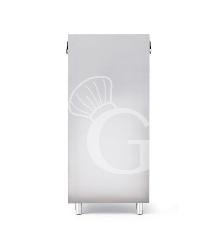 Lavavajillas de capota electromecánico 50×50 H430 con dosificadores de abrillantador y detergente, bomba de desagüe