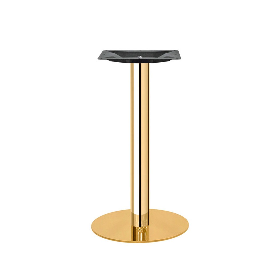 Base de acero inoxidable latonado - altura 720 mm