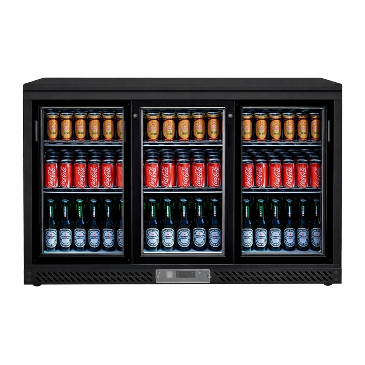 Vitrina refrigerada 3 puertas correderas 335 LT +2°C/+8°C