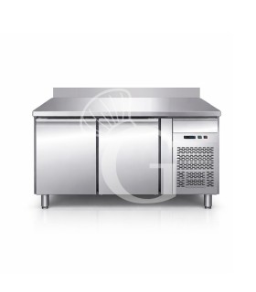 Mesa Refrigerada para gastronomía con peto 2 Puertas 700 mm de profundidad -18°C/-22°C