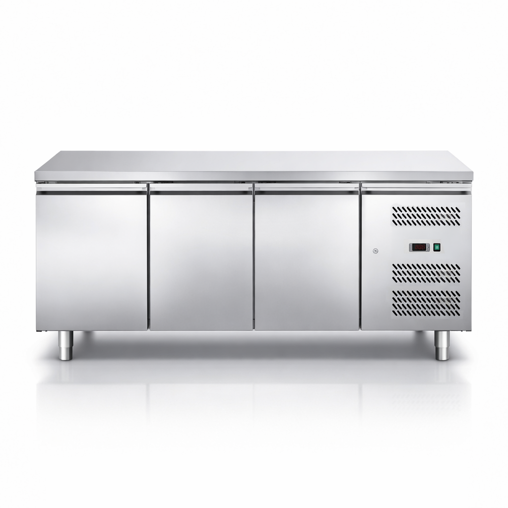 copy of Tavolo frigo per gastronomia con 3 porte, profondità 700 mm e temperatura -18°C/-22°C