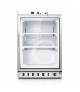 Armario refrigerado estático con temperatura -18°C/-22°C - 130 LT - puerta de vidrio