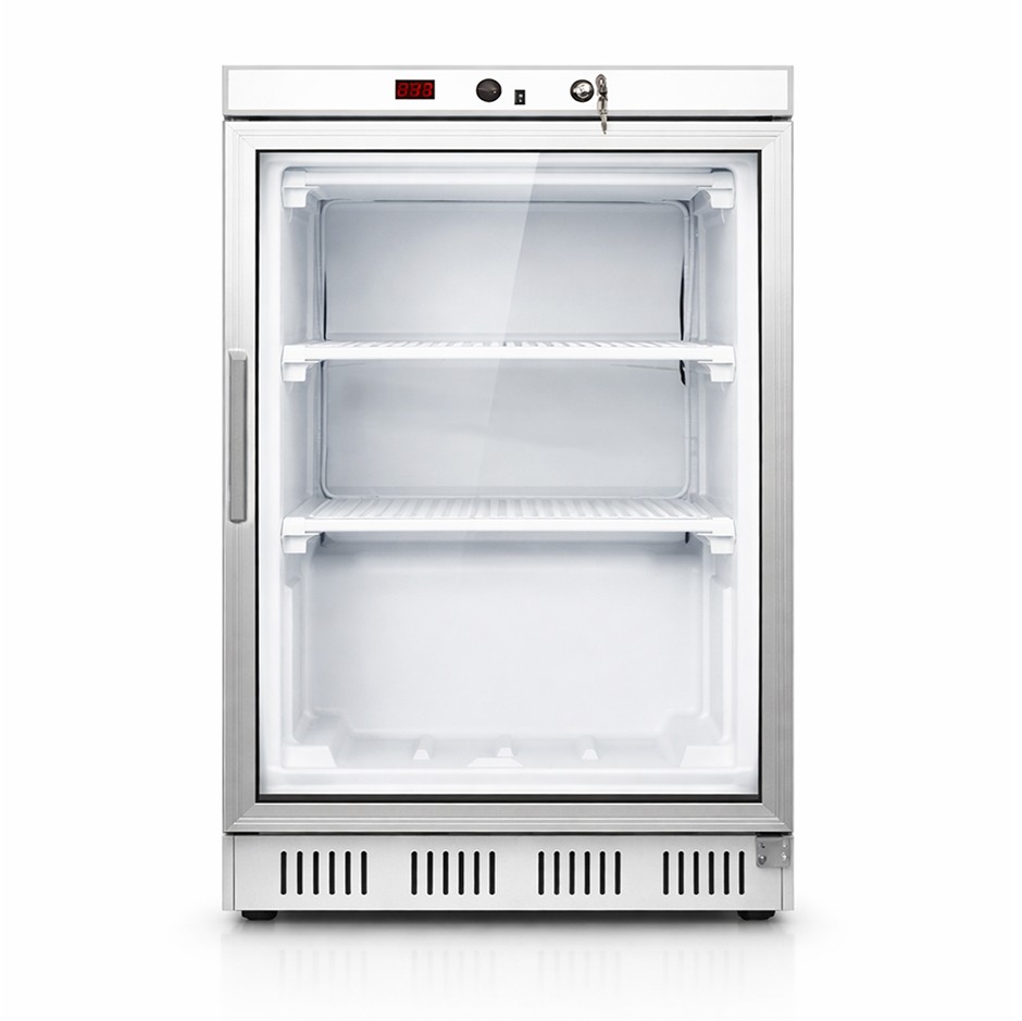 Armario refrigerado estático con temperatura -18°C/-22°C - 130 LT - puerta de vidrio