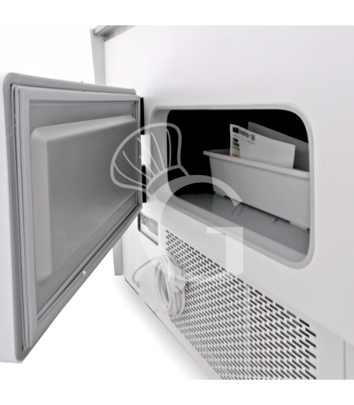 Vitrina Expositiva Ventilada +1°C / +10°C – Ancho 1020 mm, vidrio recto, estante intermedio, Full Optional