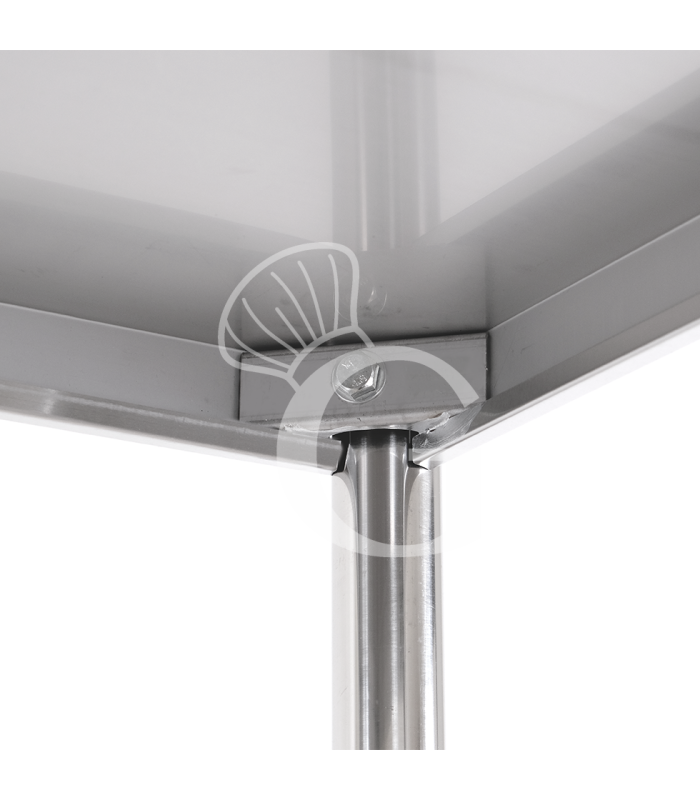 Estantería de pie de acero inoxidable 4 estantes L 1225 x P 400 x A 1800 mm