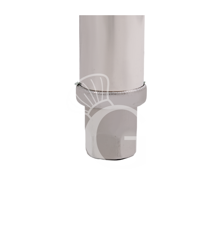 Estantería de pie de acero inoxidable 4 estantes L 1225 x P 400 x A 1800 mm