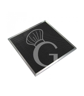 Filtro individual de carbón activo 400x400 mm para campana extractora