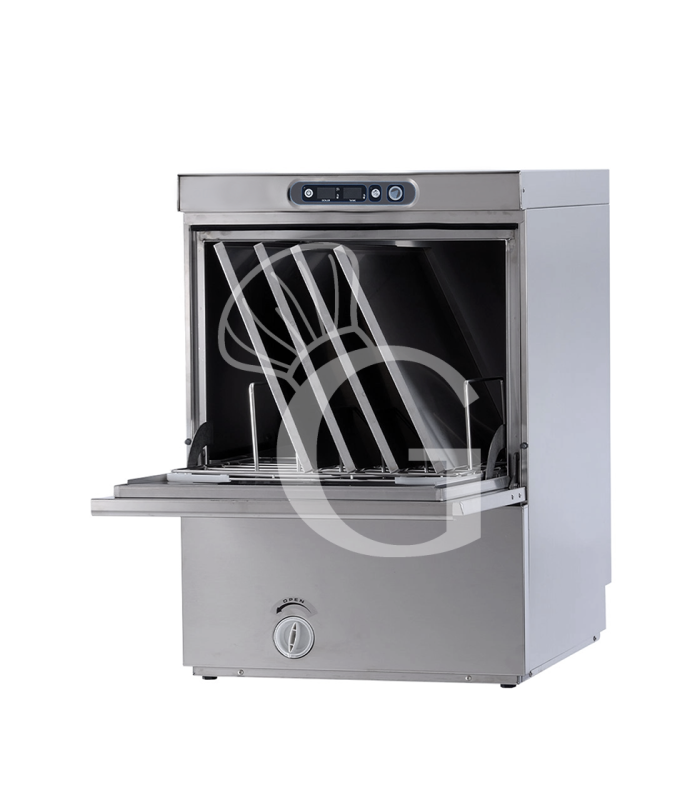 Lavautensilios mecánica industrial cesta 500x500 mm bandeja 600x400 mm altura útil de 400 mm