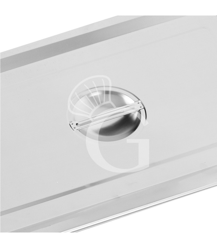 Tapa de acero inoxidable GN 1/1 - L 530 mm x P 325 mm