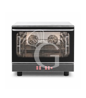Horno eléctrico de convección para cruasanes, humidificador y grill, controles electrónicos, 4 bandejas GN 1/1 530x325 mm