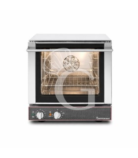 Horno eléctrico , mandos mecánicos, puerta abatible, monofásico para 4 bandejas 460x340 mm