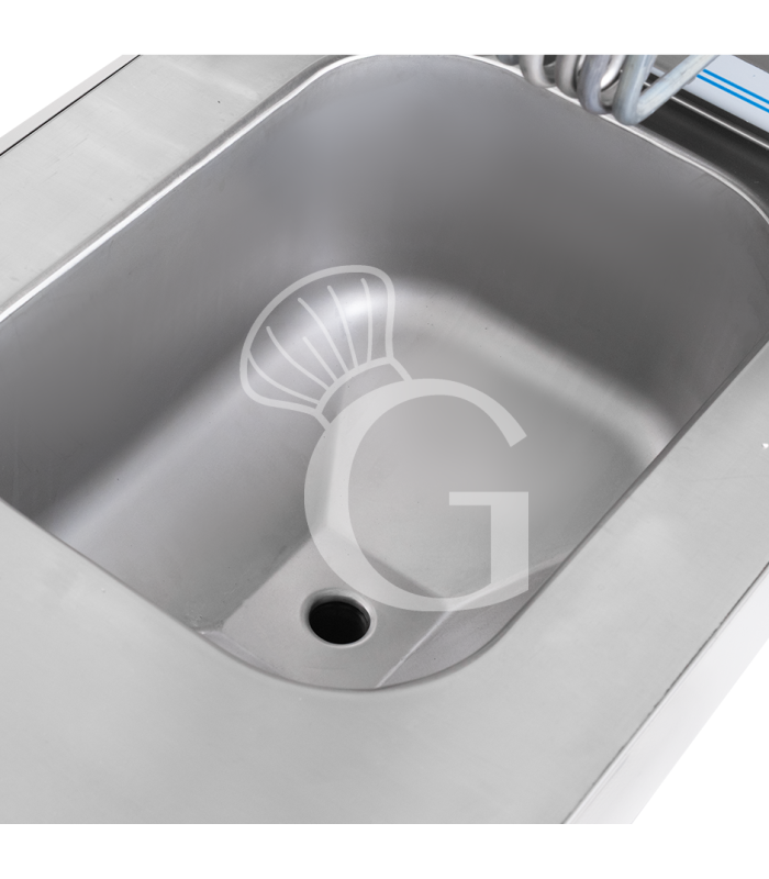 Freidora eléctrica industrial con mueble cerrado 2 cubas 10 LT + 10 LT 15 Kw Trifásica