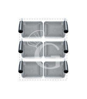 Juego de cestas para cocción de pasta – 6× L 135 × P 110 × H 170 mm – acero inox compatible SCP1V70G,SCP2V70G,SCP2V70E,SCP1V70E
