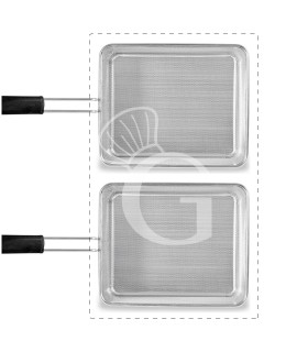 Juego de cestas para cocción de pasta 2× GN 1/2 – H 200 mm – acero inox compatible SCP1V90G,SCP2V90G,SCP2V90E,SCP1V90E