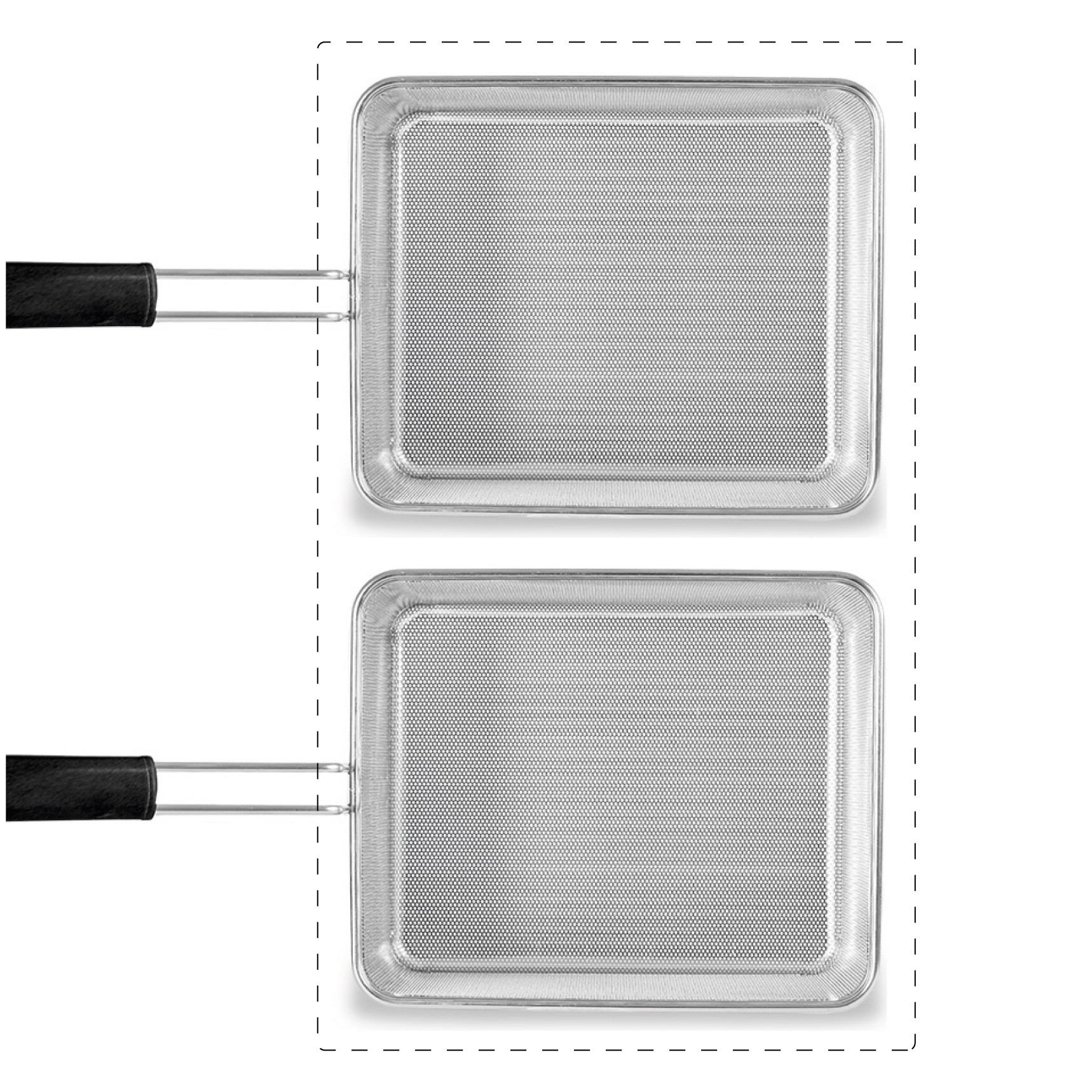 Juego de cestas para cocción de pasta 2× GN 1/2 – H 200 mm – acero inox compatible SCP1V90G,SCP2V90G,SCP2V90E,SCP1V90E