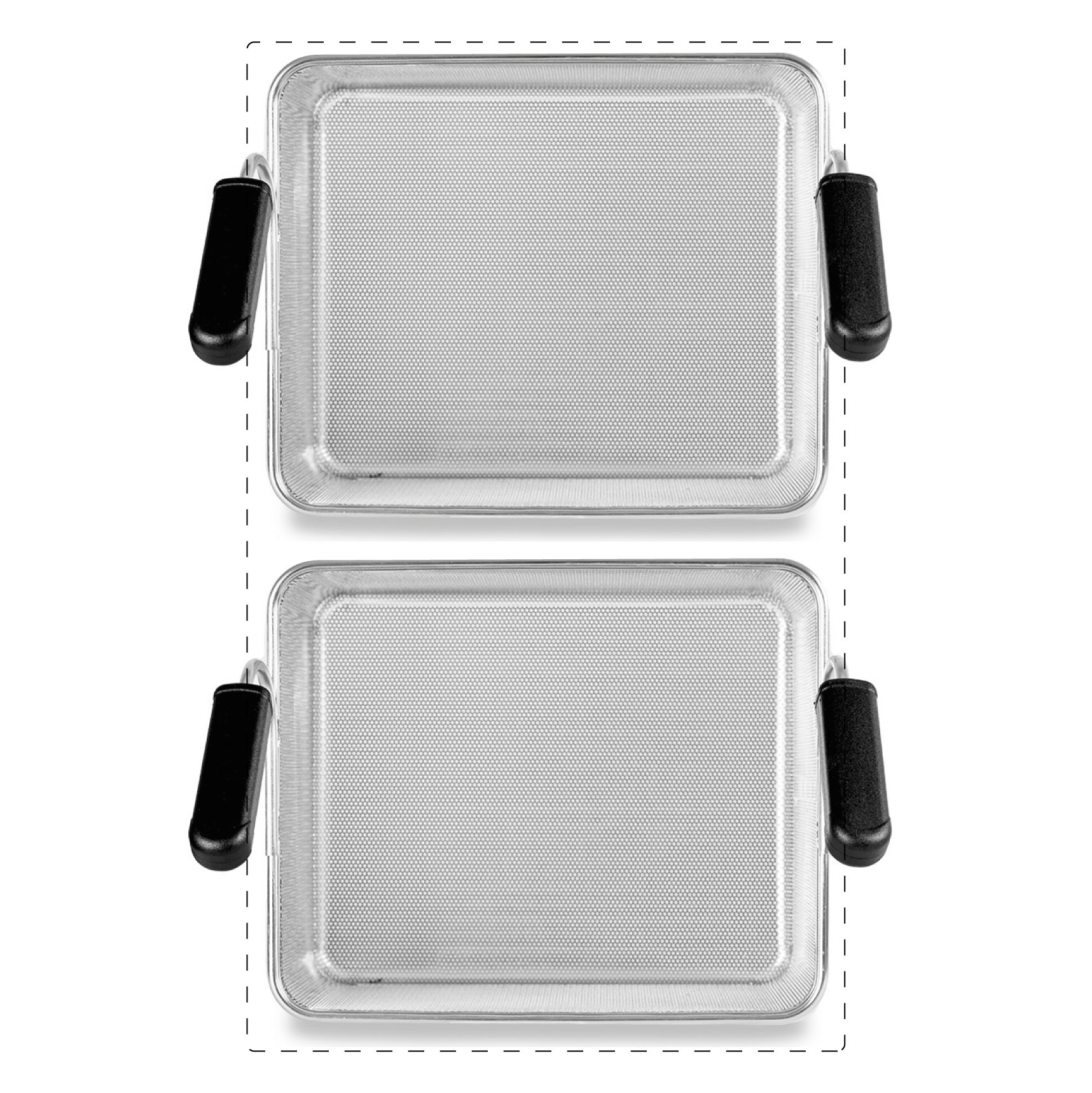 Juego de cestas para cocción de pasta 2×GN 1/2–A200mm–mangos verticales–inox compatible SCP1V90G,SCP2V90G,SCP2V90E,SCP1V90E
