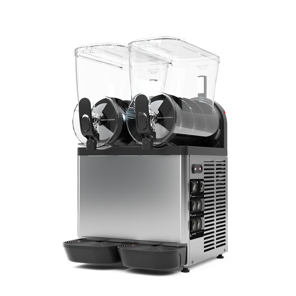 Máquina para sorbete y granizados 2 cubas 12 L + 12 L 0,75 kW