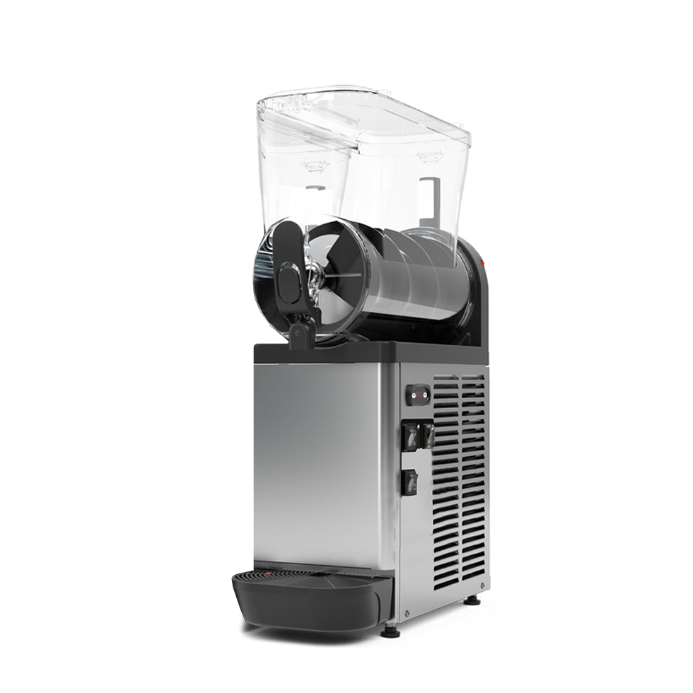 Máquina profesional de sorbetto y granizados con 1 cuba de 12 L y potencia de 0,36 kW