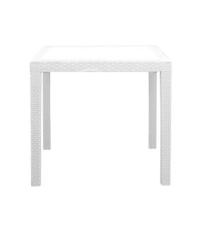 Mesa de exterior de polipropileno