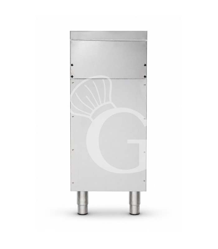 Parrilla de gas sobre mueble abierto con 1 zona de cocción y 700 mm de profundidad