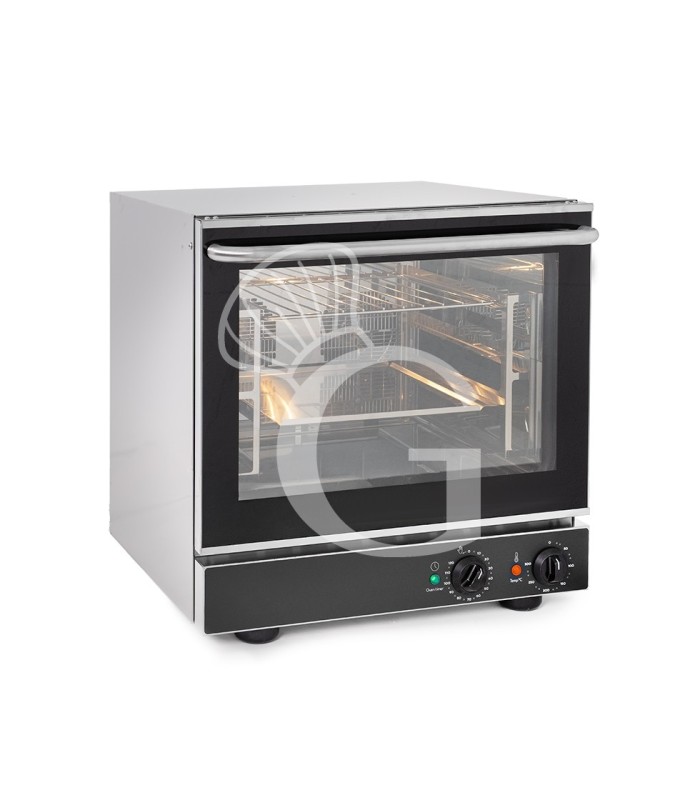 Horno eléctrico de convección para cruasanes, puerta abatible, controles mecánicos, 4 bandejas GN 2/3, potencia 2,8 kw