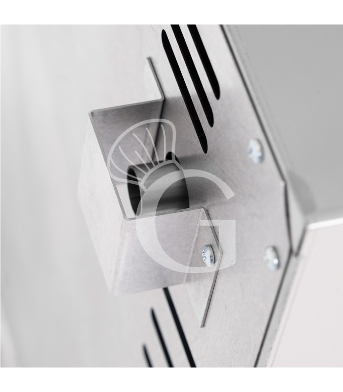 Horno eléctrico de convección para cruasanes, puerta abatible, controles mecánicos, 4 bandejas GN 2/3, potencia 2,8 kw