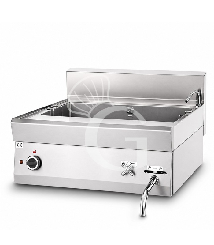 Cocedor de pasta eléctrico profesional de sobremesa 1 cuba - 40 LT - L 700 mm x P 650 mm x A 450 mm