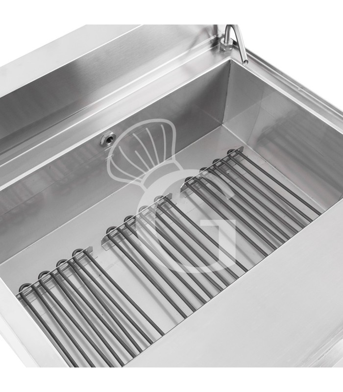 Cocedor de pasta eléctrico profesional de sobremesa 1 cuba - 40 LT - L 700 mm x P 650 mm x A 450 mm