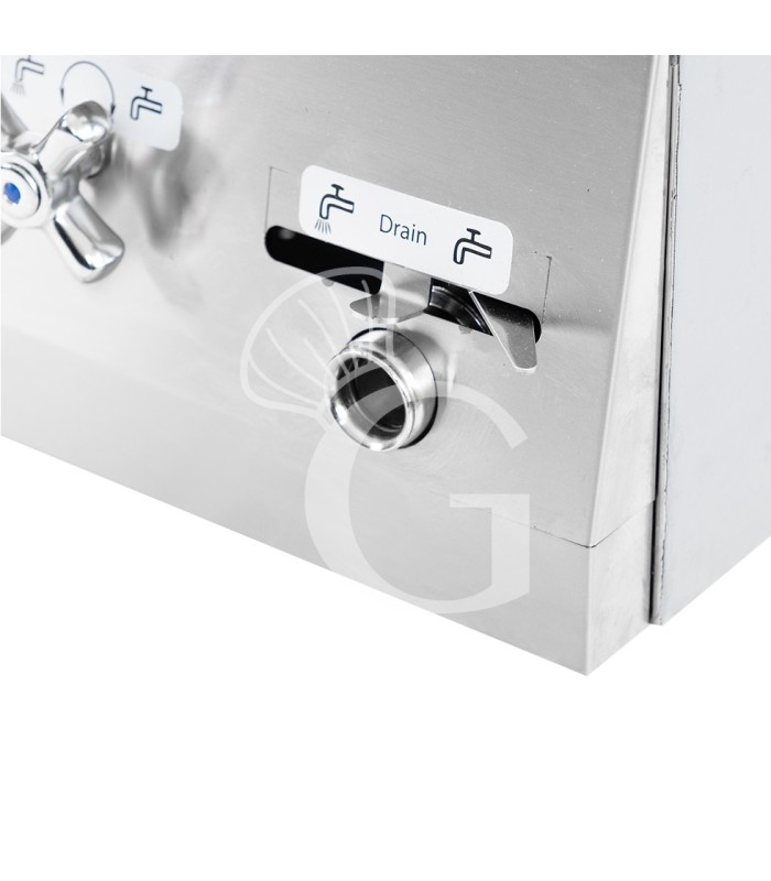 Cocedor de pasta eléctrico profesional de sobremesa 1 cuba - 40 LT - L 700 mm x P 650 mm x A 450 mm