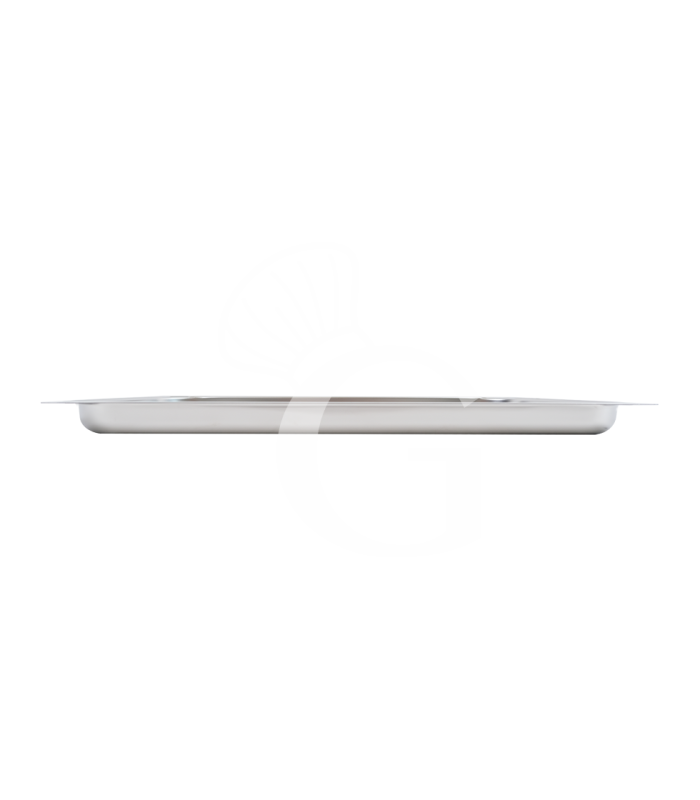 Bandeja rectangular de acero inoxidable GN1/1 L 530 mm x P 325 mm x H 20 mm