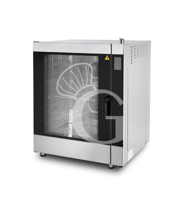 Horno eléctrico de convección-vapor, pantalla táctil, humidificador, 10 bandejas GN1/1 o 600x400 mm sistema de lavado automático