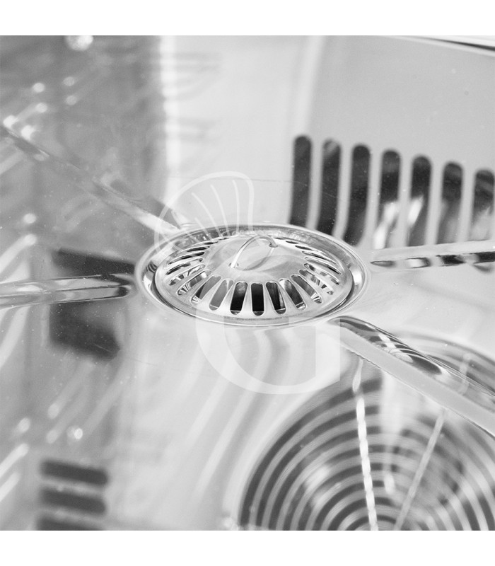 Horno eléctrico de convección-vapor, pantalla táctil, humidificador, 10 bandejas GN1/1 o 600x400 mm sistema de lavado automático