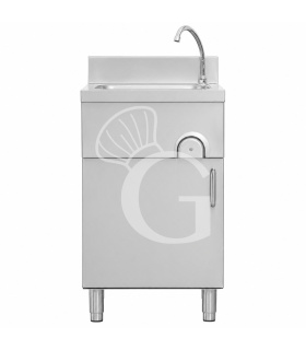 Fregadero de pie para cocina, puerta batiente con mando de rodilla L 500 mm