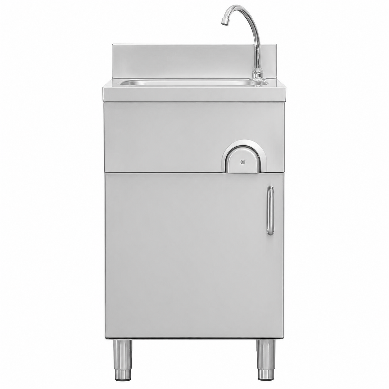 Fregadero de pie para cocina, puerta batiente con mando de rodilla L 500 mm