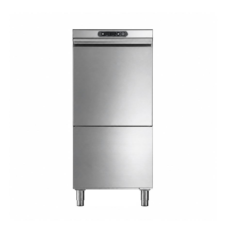 Lavautensilios electromecánico, cesta 500×500mm, altura útil 600 mm, dosificador de detergente y dosificador de abrillantador